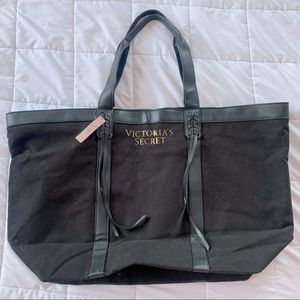 NEW Victoria's Secret Black Tote Bag